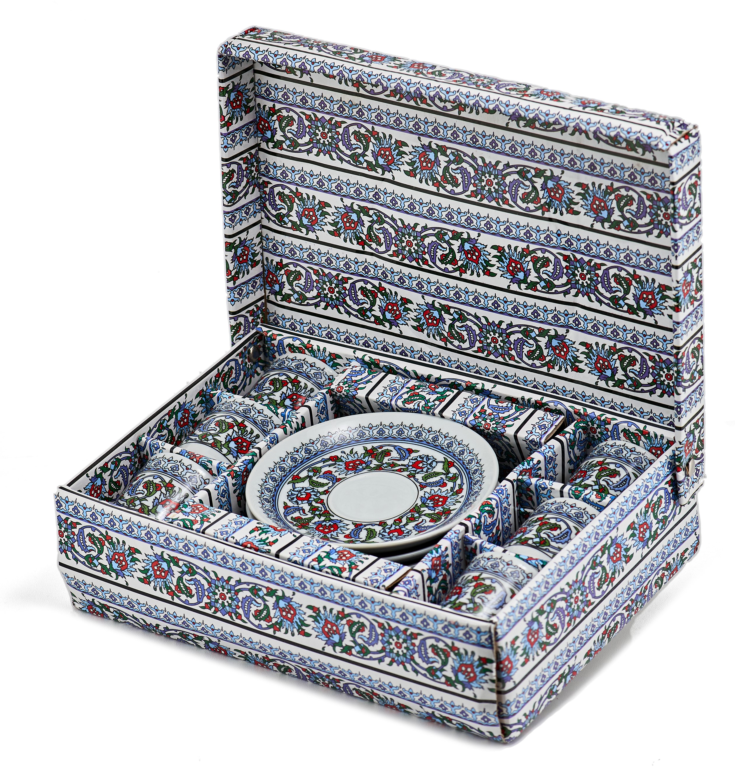 Турецкий набор керамика (С орнаментом синий) фото #36
